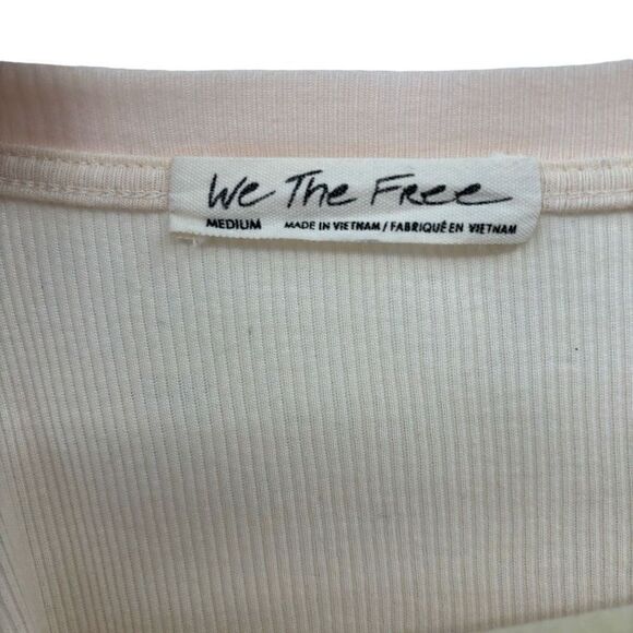 Free People We The Free Feelin It Pink Slouchy Patchwork Long Sleeve Top Medium - Picture 2 of 11